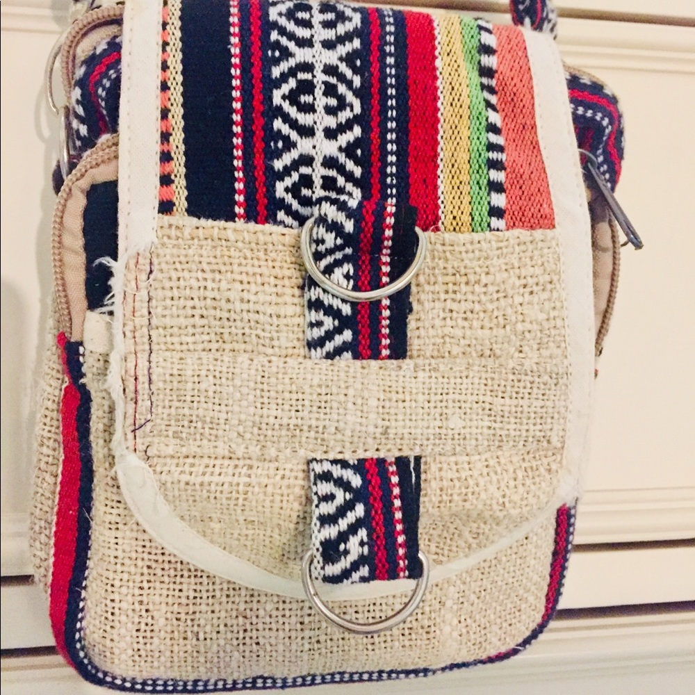 Bohemian Boho Crossbody Hemp Bag